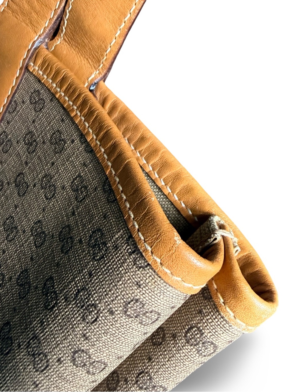 Vintage Gucci Micro GG Supreme Sherry Line Tote Bag w/ COA & Dust Bag - Picture 11 of 13